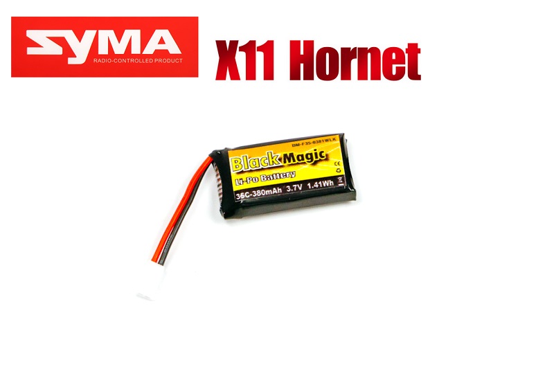 LiPo 3,7В(1S) 380mAh 30C Soft Case Molex plug (for Syma X11)
